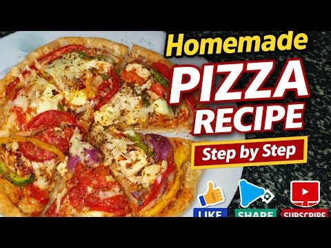 Atta + Maida Pizza Recipe 🍕 | Soft & Healthy Pizza Dough | Tawa & Oven Method