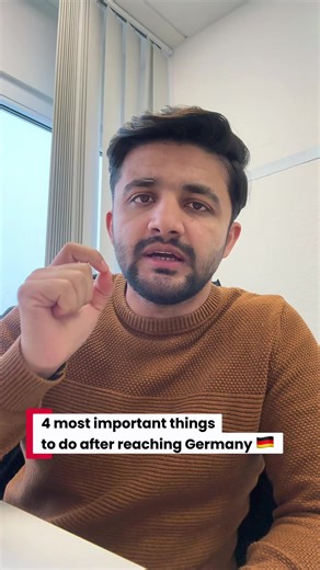 Must do's for Germany 🇩🇪 1. City Registration 2.TAX ID 3. Bank Account 4. Insurance Card plus point: Keep your passport with you always while going to any appointment. #info #creatorsearchinsights #life #fyp #trending