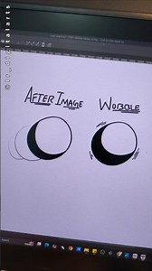 Easy Wobble & Afterimage Effect Tutorial ✍️ #digitalart #shorts #drawing #art #digitaldrawing