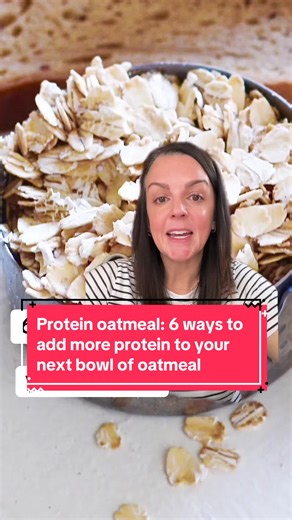 6 ways to make protein oatmeal and add more protein to your oatmeal 👍 #milknhoneynutrition #diabetes #bloodsugar #type1 #t1d #type1diabetes #type2 #t2d #type2diabetes #prediabetes #bloodsugarfriendly #oatmeal #proteinoatmeal #creatorsearchinsights