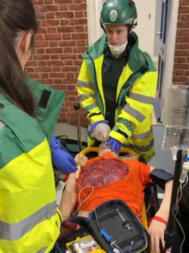 Our Media Makeup students showcased their incredible SFX skills in collaboration with students from Sheffield Hallam University 👏 Transforming mannequins and live actors into realistic trauma patients for training at the Lifeway Centre in Rotherham, they helped create powerful, immersive scenarios for trainee paramedics 🚑 A brilliant example of collaboration, creativity, and career-ready skills in action! #MediaMakeUp #Rotherham #SFX #Training #Paramedics #College