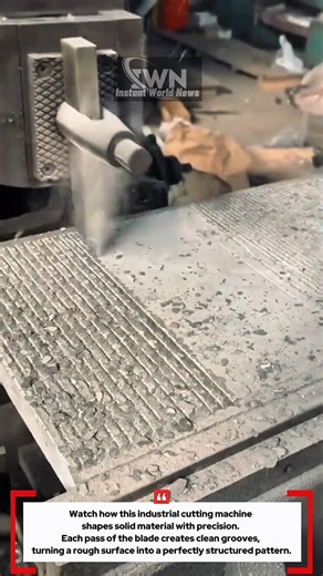 Precision Cutting Process with Industrial Machine! #innovation
