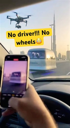 Aeroqdynamics Hover Van Spotted in Dubai?! 🤯 #dubai #antigravity #dubaiviral