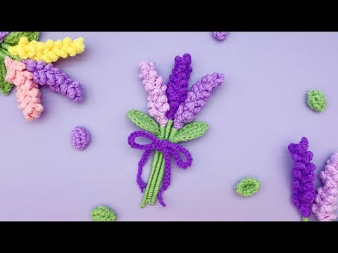 How to Crochet a Mini Lavender | Crochet Tutorial | US Term | for Advanced Beginner