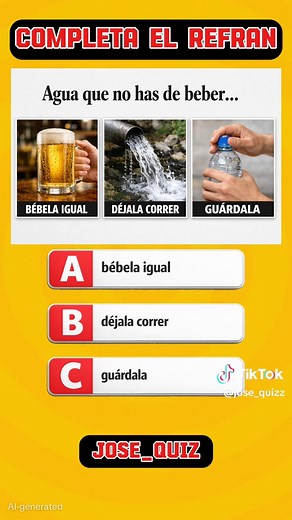 Completa el refrán: adivinanza y quiz de refranes