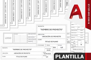 Plantilla – AutoCAD | Pack de Láminas y Cajetines (Layout) | Tu Proyecto Ya