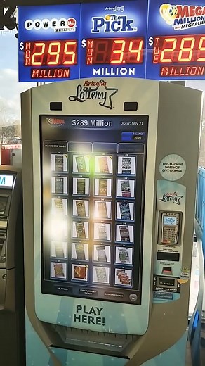 Arizona lottery vending machine