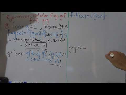 Calcular fog, gof, fof, gog: ejercicio A