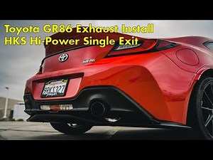 2025 Toyota GR86 HKS Hi-Power Single Exit Exhaust Install — INSANE Sound Upgrade! 🔥