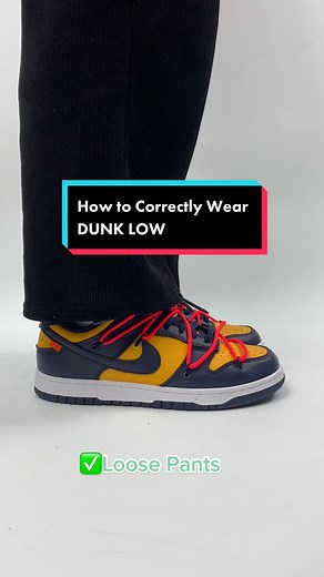 How to correctly wear dunk low!#takesneaker#foryou#fyp#sneakersaddict #shoppingonline#dunks#onlineshoppinghaul
