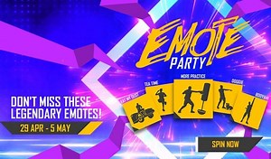 How to get legendary Free Fire emotes from the latest Emote Party event