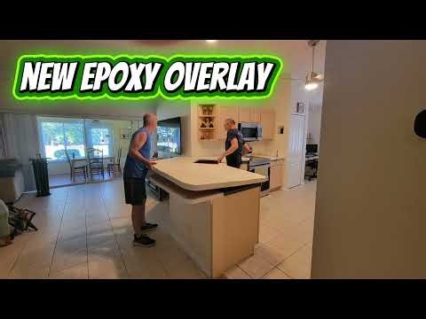 Epoxy countertop overlay