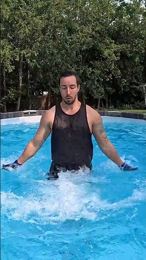 Strengthen Your Upper Body in the Pool with Aqua-fit Gloves #shorts