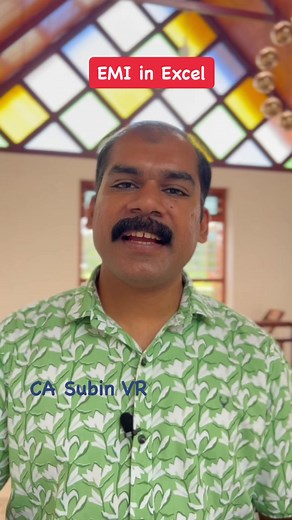 EMI in Excel #exceltricks #exceltips #exceltutorial | CA Subin VR