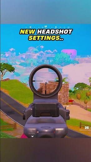 NEW HEADSHOT SETTINGS 🎯 (Fortnite PS5 & XBOX)