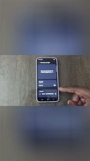 Samsung S25: Change Font Size and Style EASILY #shorts