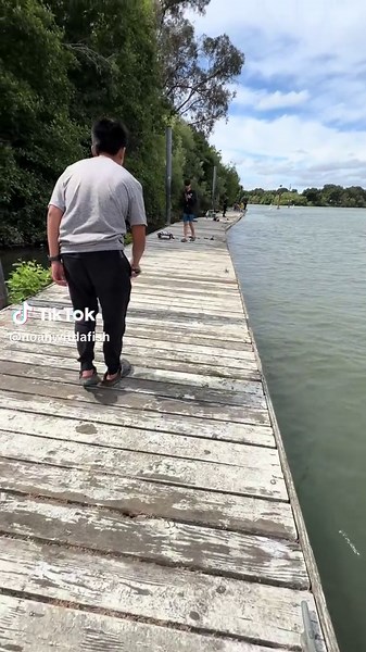 Fishing for Striped Bass in a River
