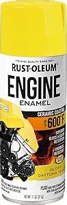 Rust-Oleum 366434 Engine Enamel Spray Paint, 11 oz, Gloss Yellow