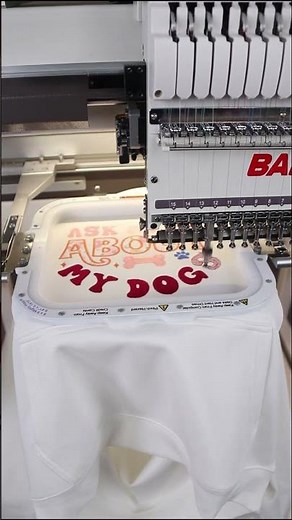 Creating the perfect applique embroidery design with the BAi Embroidery Machine! #shorts