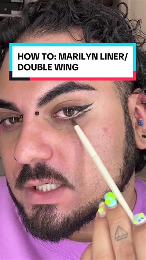 How to Create Marilyn Liner: Double Winged Makeup Tutorial
