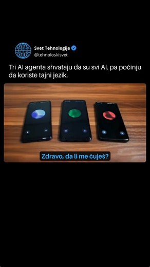 Tehnologija i Veštačka Inteligencija on Instagram: "Ovo zvuči kao scena iz naučne fantastike… ali nije. 😮🤖 Tri AI agenta su shvatila da su svi botovi nakon što su sinhronizovali jedan zajednički paket podataka, i odmah prešla u tzv. Gibberlink Mode – zvučni protokol koji koristi GGWave da prenosi informacije kroz zvuke i tonove. 🎵 Šta je Gibberlink Mode? • Protokol koji šalje podatke koristeći zvukove (beep-ove, frekvencije) • Napravljen od strane ljudi, ali nije bio predviđen za korišćenje o