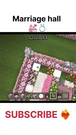 Minecraft: How to build a ❤️ Marriage Hall 💍 in❤️‍🔥 Love Story Build #minecraft🌿@CLUTCH SUNEO GAMER
