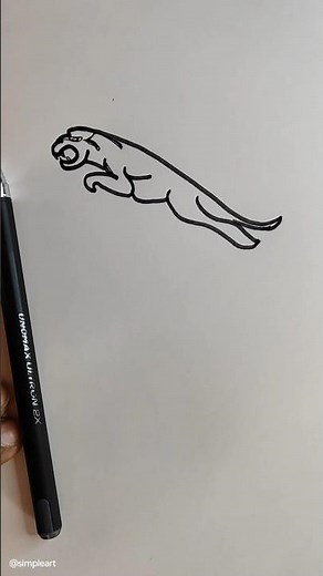 🐅Jaguar 🐅 How to draw a Jaguar | #animaldrawing #jaguars #shorts #viral #polozhenie