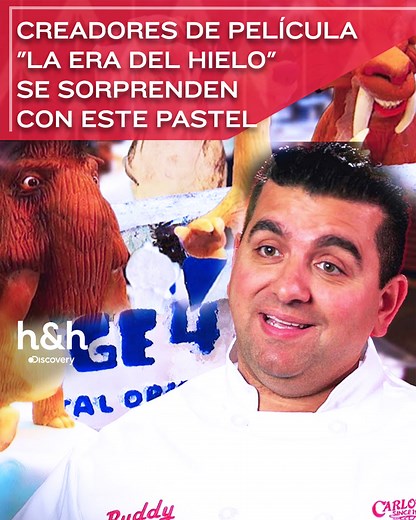 1.8M views · 48K reactions | Los productores y creadores de la famosa película animada "La Era del hielo" le piden a Buddy Valastro crear un pastel que recoja la esencia de los personajes y sus divertidas aventuras. #CakeBoss | Discovery Home & Health | Facebook
