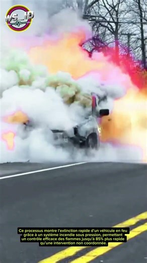 Extinction Véhicule : Suppression des flammes voiture avec système incendie