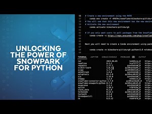 Snowflake BUILD | Unlocking the Power of Snowpark for Python with Anaconda: A Comprehensive Demo