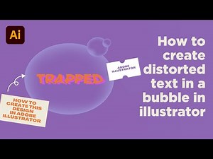 Tutorial #29: How to create distorted text and this bubble in Adobe illustrator