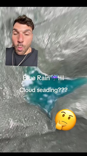 Blue rain falling in texas! 😳🤔 does anyone know what would cause this? #chemtrails | Conscious media 369