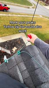 Marking peaks for Christmas lighting | Tanner Martin