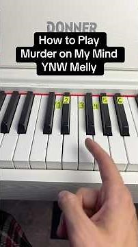 Murder on My Mind - YNW Melly Piano Tutorial #piano #easy #donnermusic