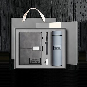 Custom Logo Notebook Gift Set | Personalized Corporate Journal, Pen & Thermos | Premium Employee and Client Gifts,end of Year Thank You Gift - Etsy