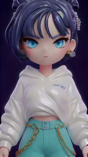 New Retro City on Instagram: "AOI from Code Violet unleashed. #AOI #CodeViolet #VioletCode #NewRetroCity #BladeDance"