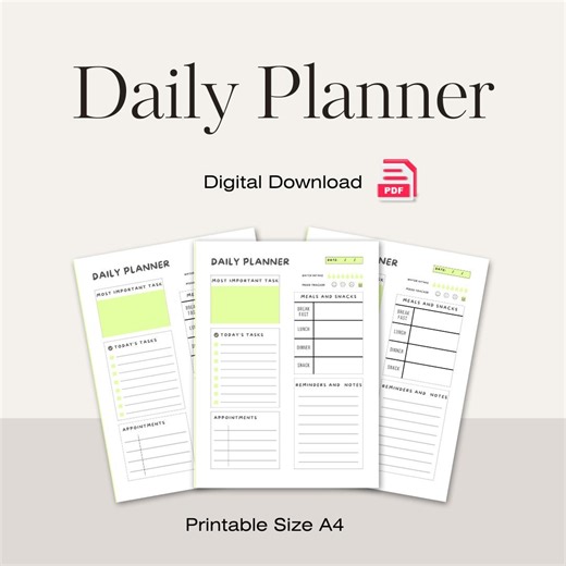 All-in-one Digital Planner, Daily & Weekly, Goodnotes Template (PDF) - Etsy