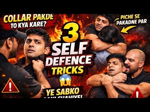3 Dangerous Self Defence Tricks Everyone Must Know 😱 | Collar Grab, Neck Grab Escape