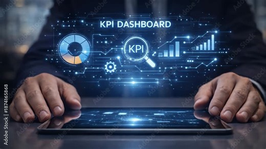 KPI Analytics Dashboard Displaying Corporate Performance Metrics