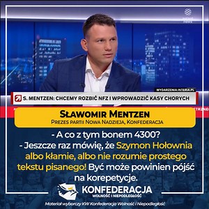 96K views · 5.5K reactions | Sławomir Mentzen w Polsacie wyjaśnia...