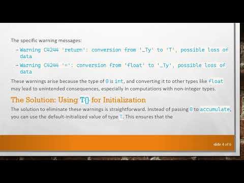 How to Prevent "Possible Data Loss" Warnings When Using STL in C+ +