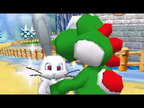 Super Mario 64 x4 (B3313 DS Beta) - Finding All 8 Glowing Rabbits within the Internal Plexus