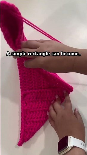 Crochet Rectangle Crochet bag #shorts