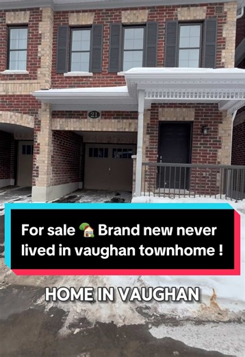 BRAND NEW - Vaughan end unit townhome for sale ! 🏡☑️ 3 bed 3 bath 1523 sqft Located keele & Major Mack DM for a private tour! #VaughanRealEstate #vaughan