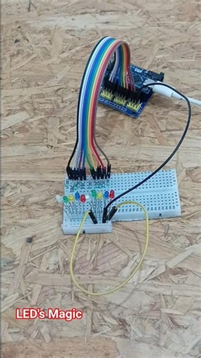 Arduino Nano LED Patterns 🔥 | 10 LEDs Magic Effects #ArduinoNano #LEDProject #Electronics