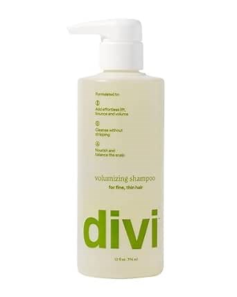 Divi Volumizing Shampoo for Women and Men - Lightweight Volume Shampoo for Fine Hair - Formulated to Cleanse, Nourish and Balance the Scalp