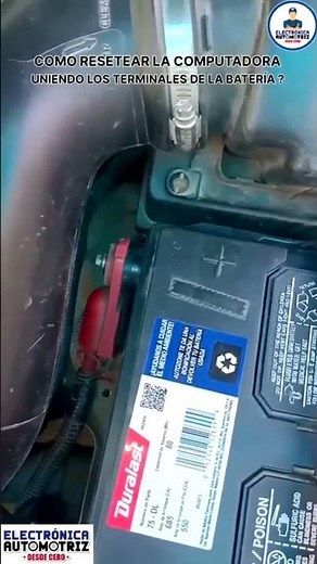HOW TO RESET THE COMPUTER BY CONNECTING THE BATTERY TERMINALS!!! #automotiveelectronics