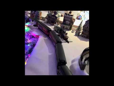 Christmas Village with Bachmann On30 Thomas Kinkade Christmas Train