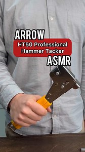 It wouldn’t be a Tuesday without more #MadeWithArrow ASMR. Turn your volume up and let us know in the comments what product you want to see next. Head to https://bit.ly/3Ira1lE to shop our wide range of products today! #HammerTacker #ArrowFastener #ToolTip | Arrow Fastener