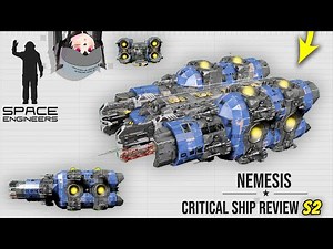 This Survival Ready Carrier can Drop Ground Vehicles, Space Engineers Critical Ship Review, Nemesis